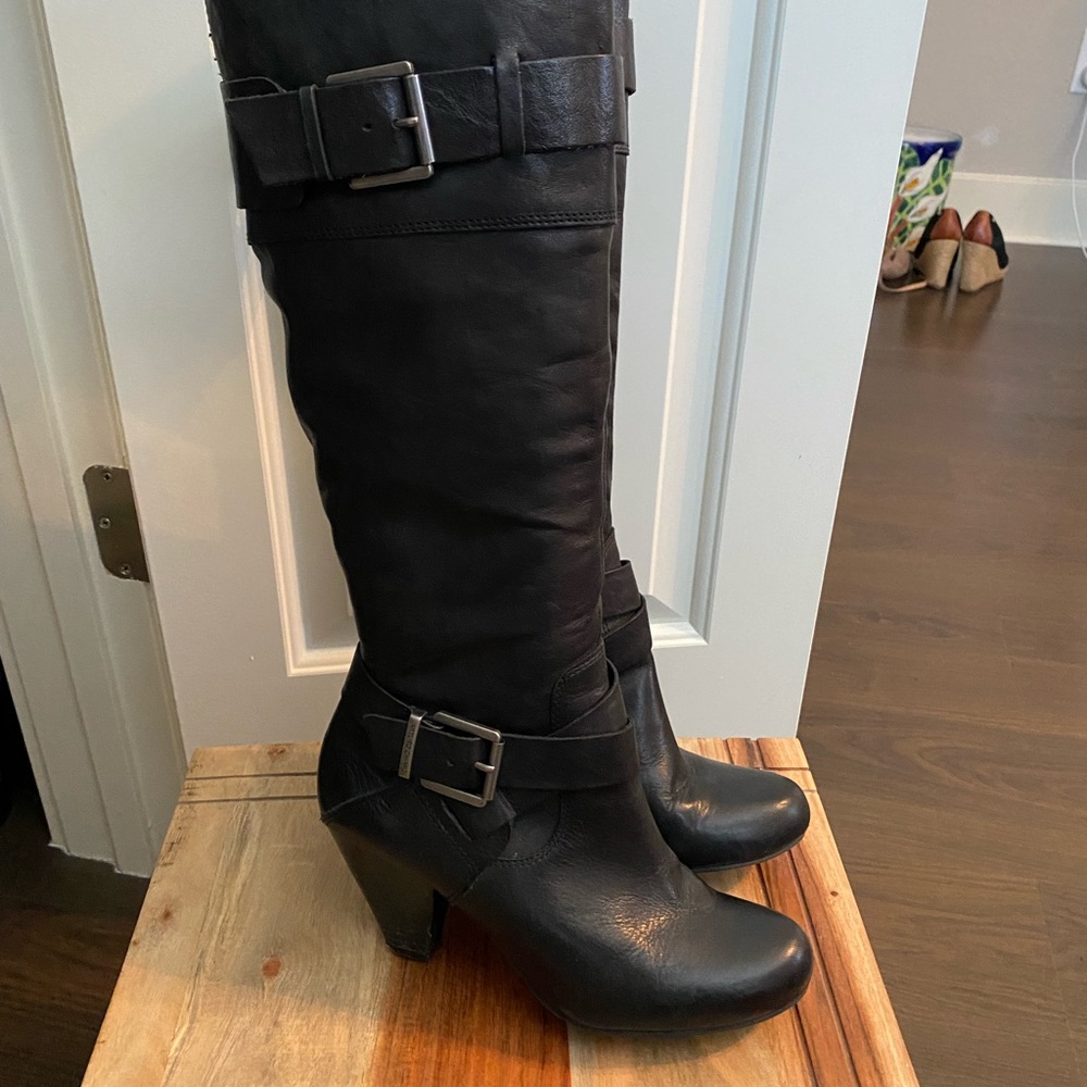 Black Arturo Chang Leather Boots
